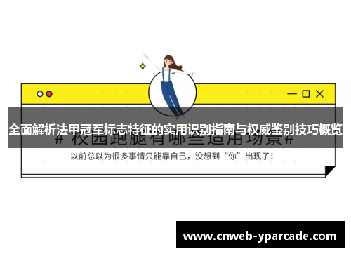 全面解析法甲冠军标志特征的实用识别指南与权威鉴别技巧概览